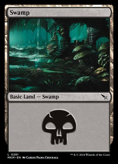 Swamp MKM-281 Murders at Karlov Manor Magic card