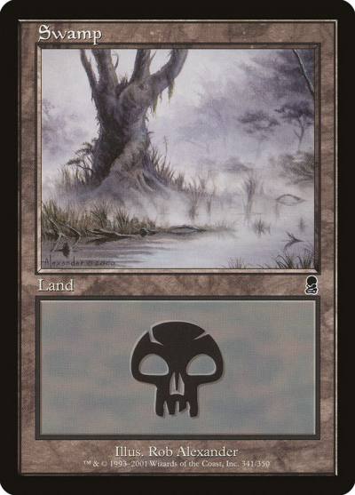 Swamp ODY-341 Odyssey Magic card