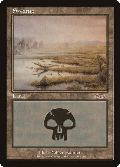 Swamp PAL03-3 Arena League 2003 Magic card