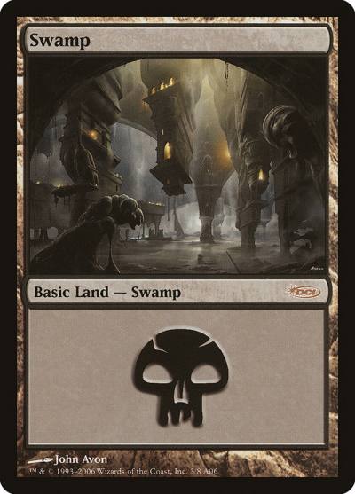 Swamp PAL06-3 Arena League 2006 Magic card