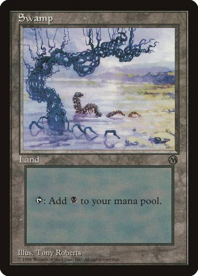 Swamp PARL-3 Arena League 1996 Magic card