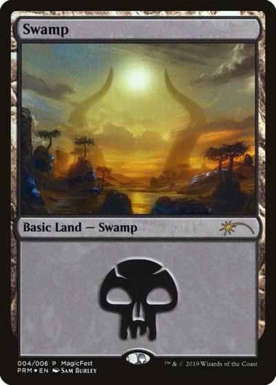 Swamp PF19-4 MagicFest 2019 Magic card