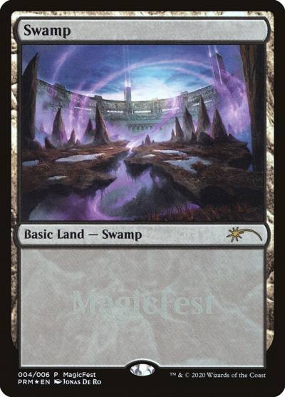 Swamp PF20-4 MagicFest 2020 Magic card