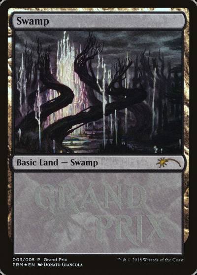 Swamp PGPX-2018C Grand Prix Promos Magic card