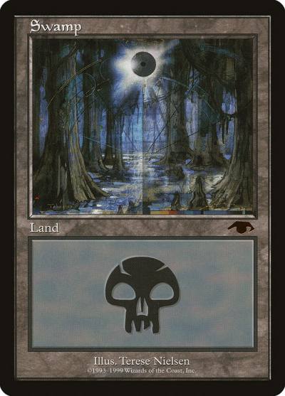 Swamp PGRU-3 Guru Magic card
