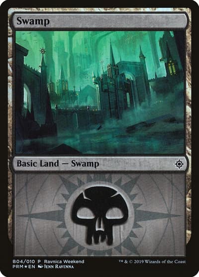 Swamp PRW2-B04 RNA Ravnica Weekend Magic card