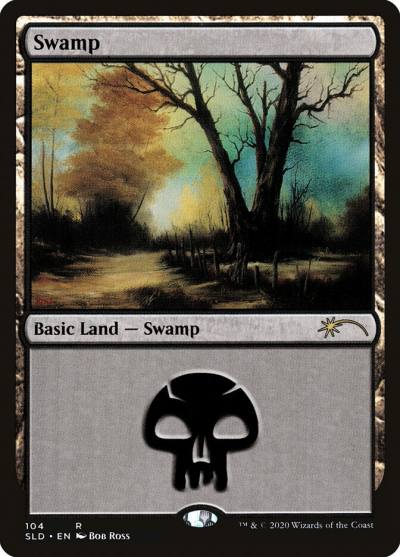 Swamp SLD-104 Secret Lair Drop Magic card