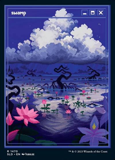 Swamp SLD-1470 Secret Lair Drop Magic card