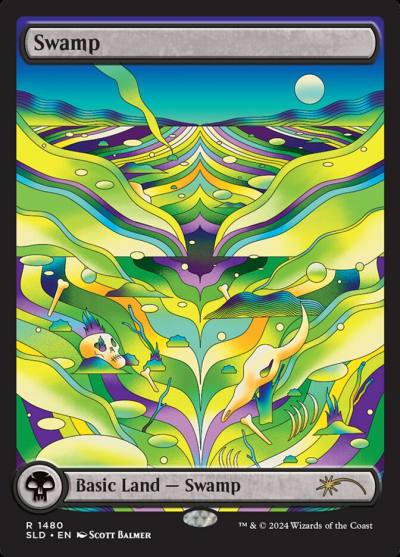 Swamp SLD-1480 Secret Lair Drop Magic card