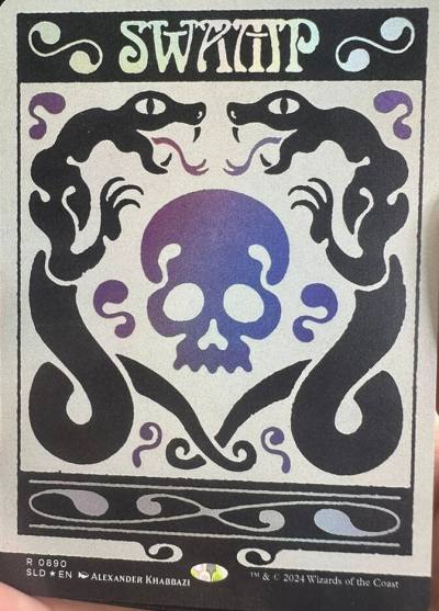 Swamp SLD-890 Secret Lair Drop Magic card