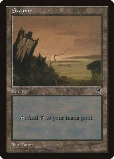Swamp TMP-339 Tempest Magic card