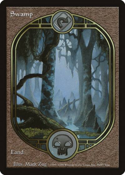 Swamp UGL-86 Unglued Magic card