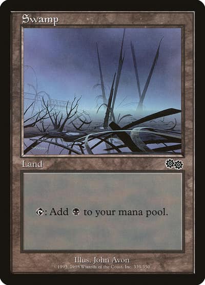 Swamp USG-339 Urza's Saga Magic card