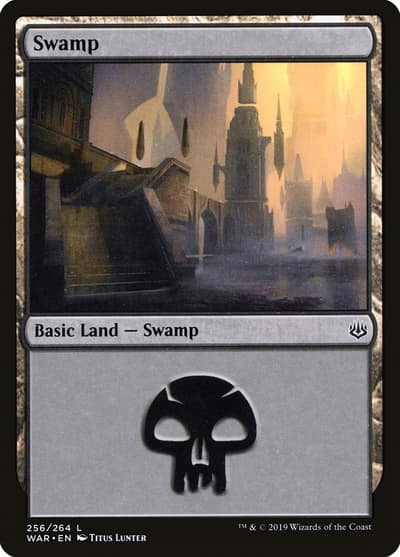 Swamp WAR-256 War of the Spark Magic card