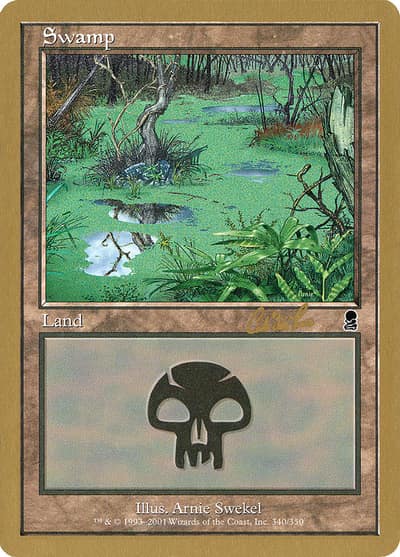 Swamp WC02-CR340 World Championship Decks 2002 Magic card