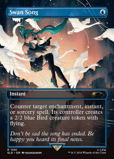 Swan Song SLD-1591 Secret Lair Drop Magic card