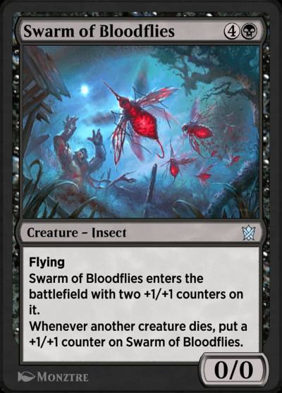 Swarm of Bloodflies KTK-92Y Khans of Tarkir Magic card