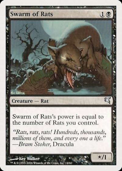 Swarm of Rats PHUK-14 Hachette UK Magic card