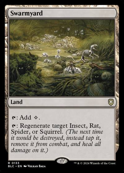 Swarmyard BLC-133 Bloomburrow Commander Magic card