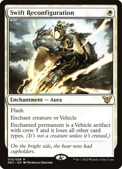 Swift Reconfiguration NEC-10 Neon Dynasty Commander Magic card