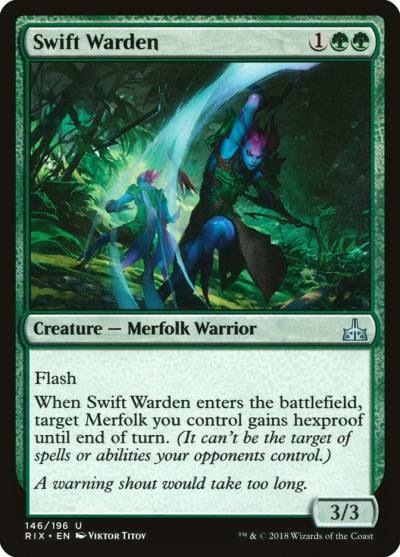 Swift Warden 146 Rivals of Ixalan Magic card