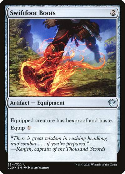 Swiftfoot Boots C20-254 Commander 2020 Magic card