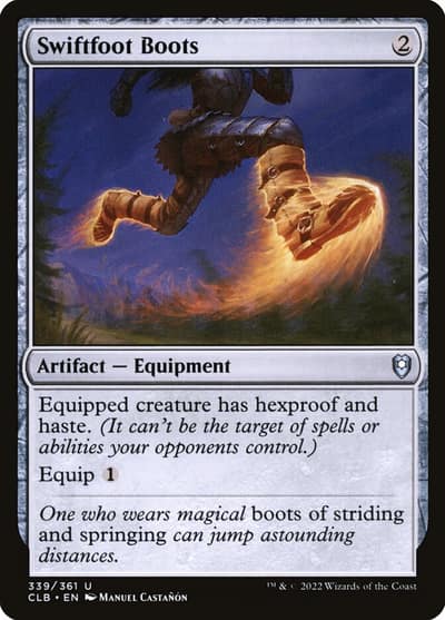 Swiftfoot Boots CLB-339 Commander Legends: Battle for Baldur's Gate Magic card