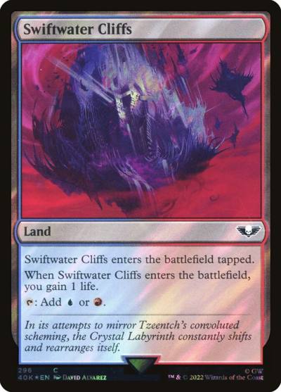 Swiftwater Cliffs 40K-296STAR Warhammer 40,000 Commander Magic card