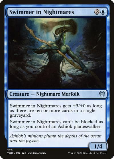 Swimmer in Nightmares 275 Theros Beyond Death Magic card