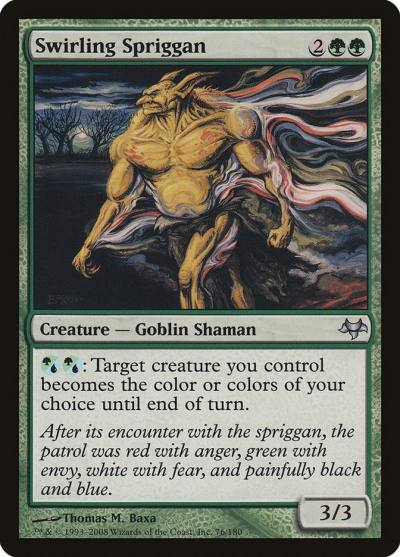 Swirling Spriggan 76 Eventide Magic card