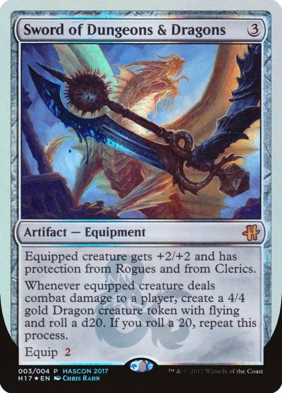 Sword of Dungeons & Dragons H17-3 HasCon 2017 Magic card