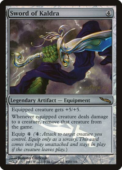 Sword of Kaldra PMRD-251STAR Mirrodin Promos Magic card