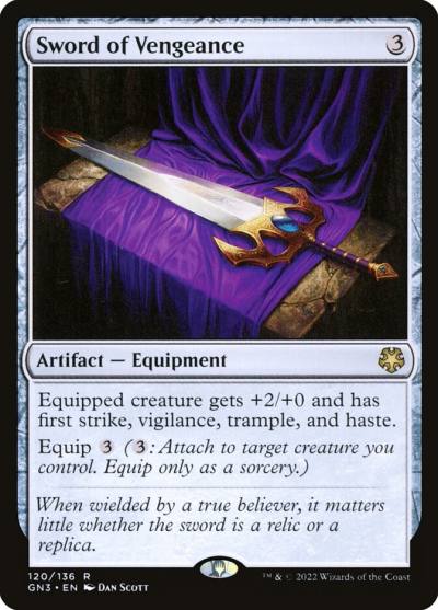 Sword of Vengeance GN3-120 Game Night: Free-for-All Magic card