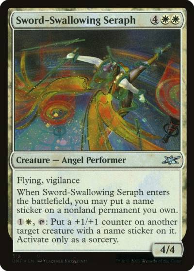Sword-Swallowing Seraph UNF-316 Unfinity Magic card