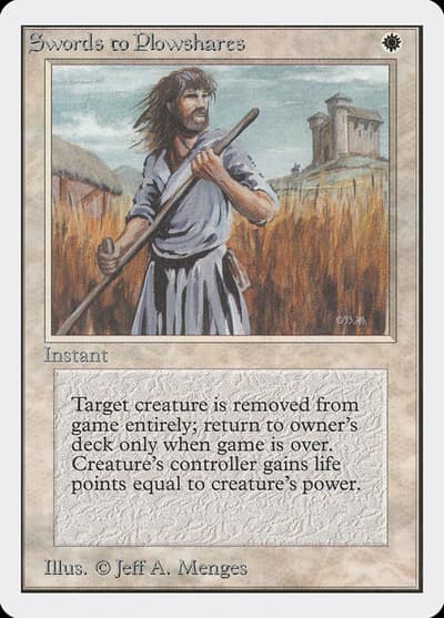Swords to Plowshares 2ED-41 Unlimited Edition Magic card