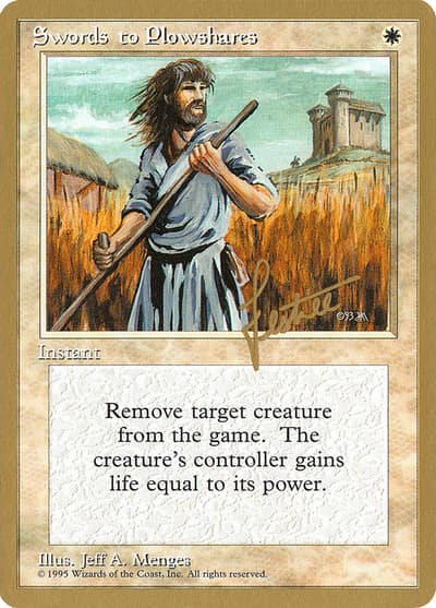 Swords to Plowshares PTC-BL52 Pro Tour Collector Set Magic card