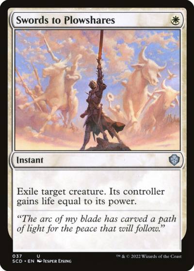 Swords to Plowshares SCD-37 Starter Commander Decks Magic card