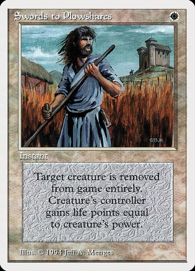 Swords to Plowshares SUM-41 Summer Magic / Edgar Magic card