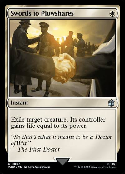Swords to Plowshares WHO-803 Doctor Who Magic card