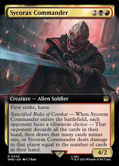 Sycorax Commander WHO-445 Doctor Who Magic card