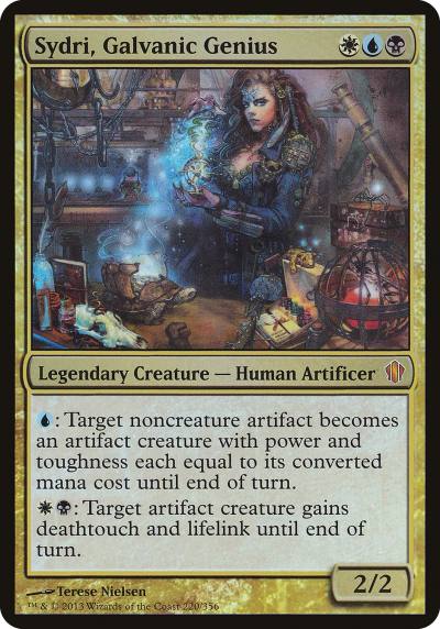 Sydri, Galvanic Genius OC13-220 Commander 2013 Oversized Magic card
