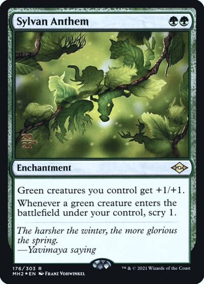 Sylvan Anthem PMH2-176S Modern Horizons 2 Promos Magic card