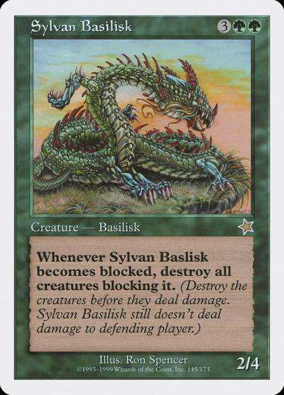 Sylvan Basilisk S99-145 Starter 1999 Magic card
