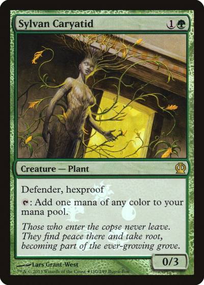 Sylvan Caryatid PTHS-180STAR Theros Promos Magic card