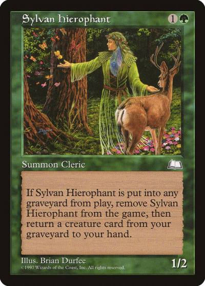 Sylvan Hierophant WTH-141 Weatherlight Magic card