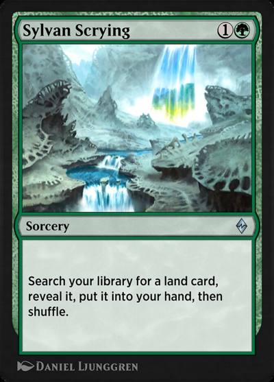 Sylvan Scrying EA3-4 Explorer Anthology 3 Magic card