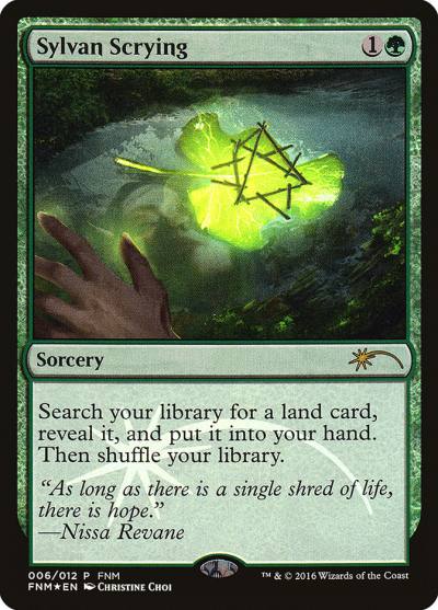 Sylvan Scrying F16-6 Friday Night Magic 2016 Magic card