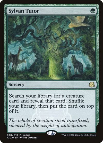 Sylvan Tutor J20-8 Judge Gift Cards 2020 Magic card