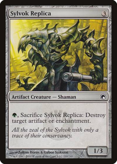 Sylvok Replica 210 Scars of Mirrodin Magic card