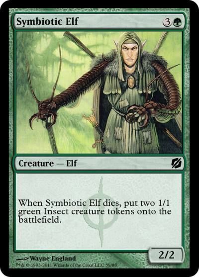 Symbiotic Elf TD2-59 Duel Decks: Mirrodin Pure vs. New Phyrexia Magic card